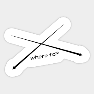 where to? Sticker